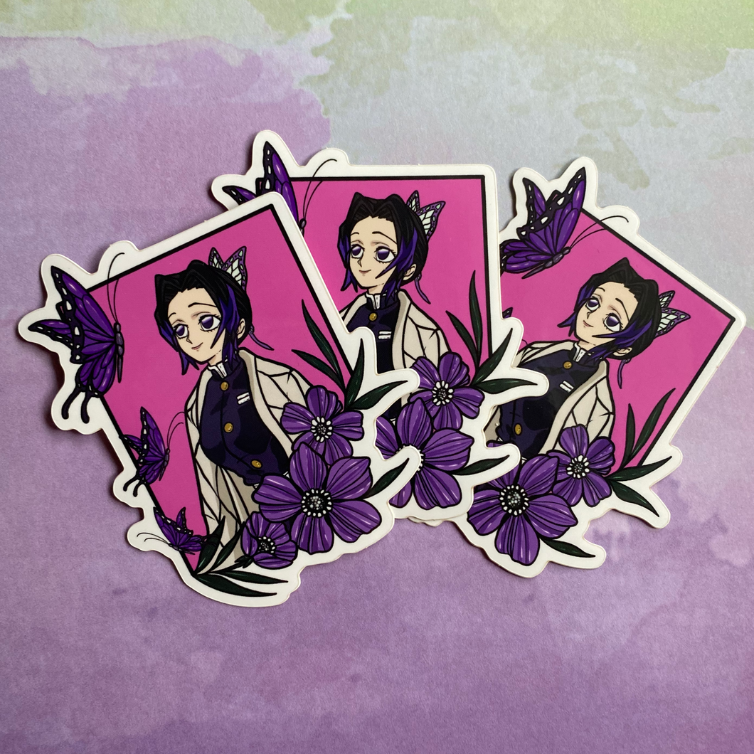 Butterfly Girl Sticker